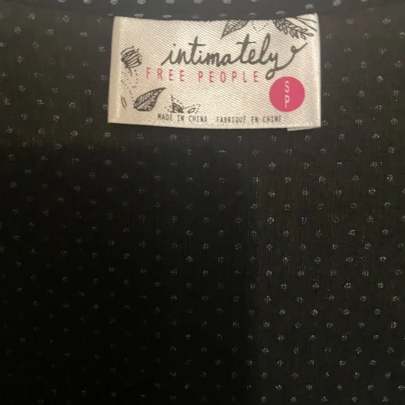 Free people chic midi dress black with grey lace excellent condition - Picture 4 of 4